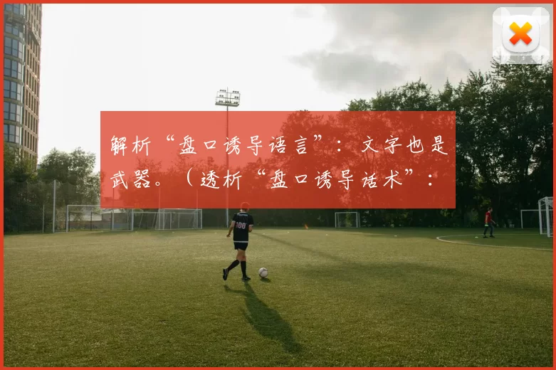 解析“盘口诱导语言”：文字也是武器。（透析“盘口诱导话术”：当文字化为武器）